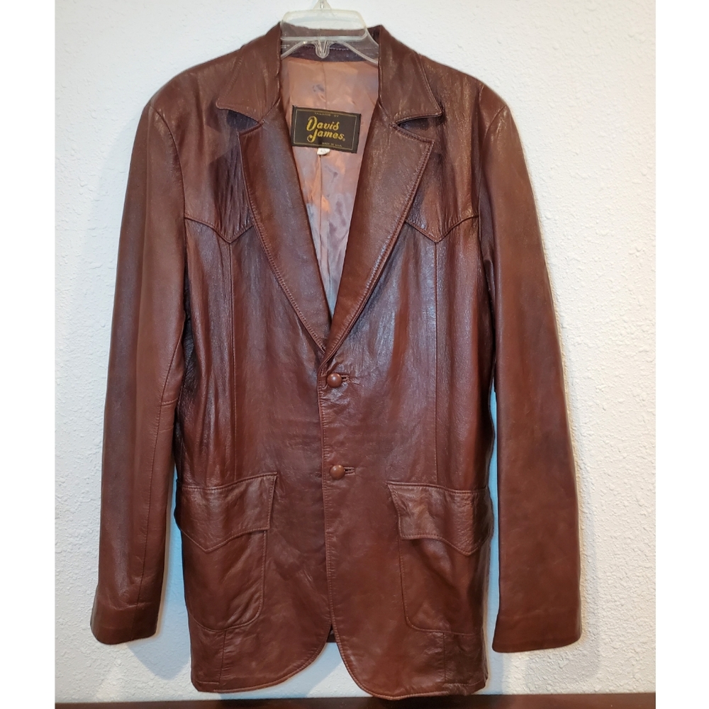 David James | Men's leather jacket